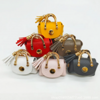 Soft Leather Housekeeper Keychain Coin Purse Pouch Cute Coin Wallet